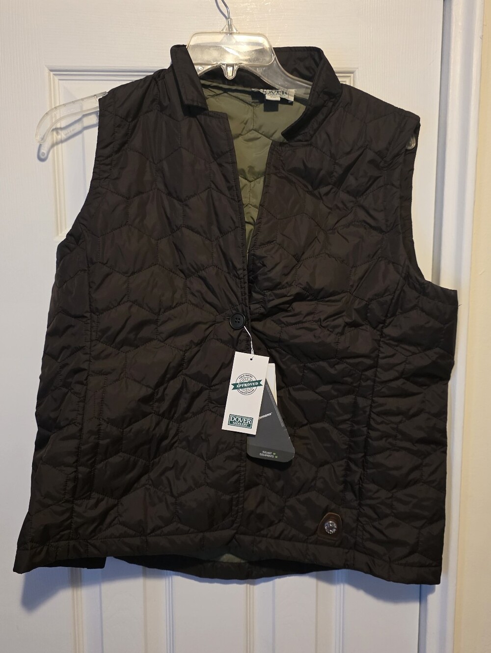 Dover Quilted Vest - Brown/Olive
